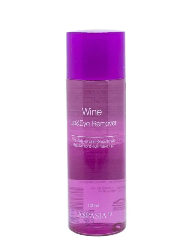 ASPASIA средство д/снятия макияжа с глаз и губ с экстрактом вина 100мл